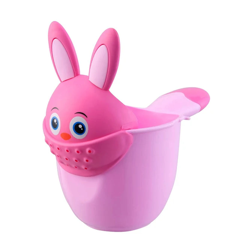 Cute Cartoon Shampoo Cup for Babies Wash Hair Shampoo Cup Baby Spoon Shower Bath Water Swim Head Watering Bottle Bath Product