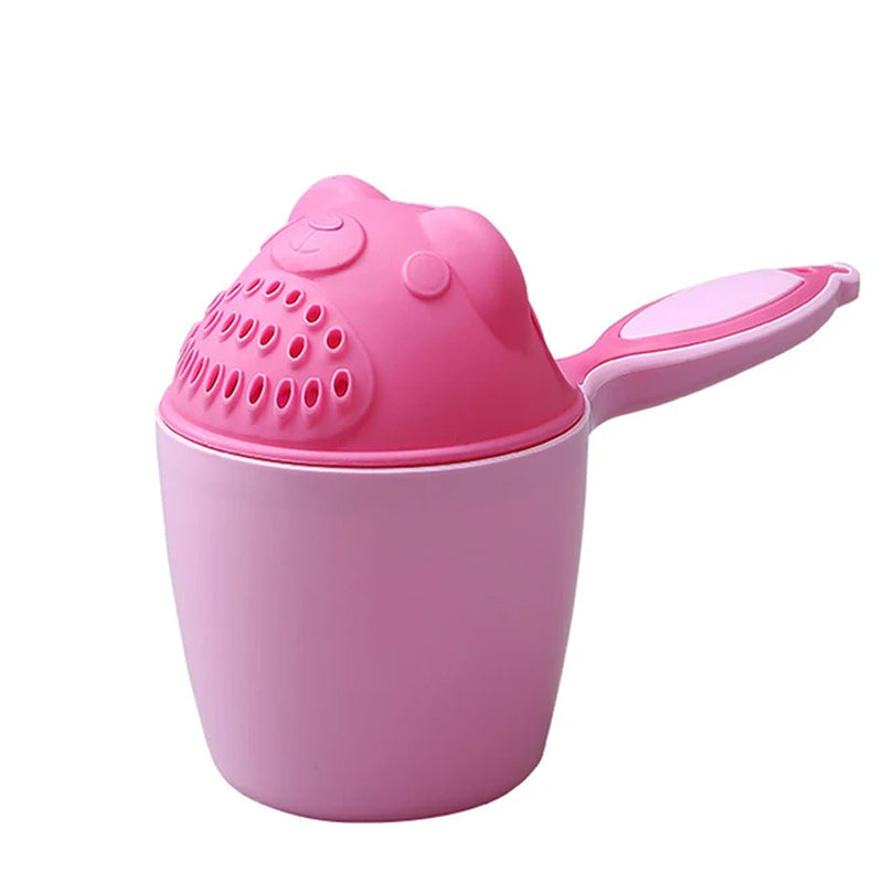 Cute Cartoon Shampoo Cup for Babies Wash Hair Shampoo Cup Baby Spoon Shower Bath Water Swim Head Watering Bottle Bath Product