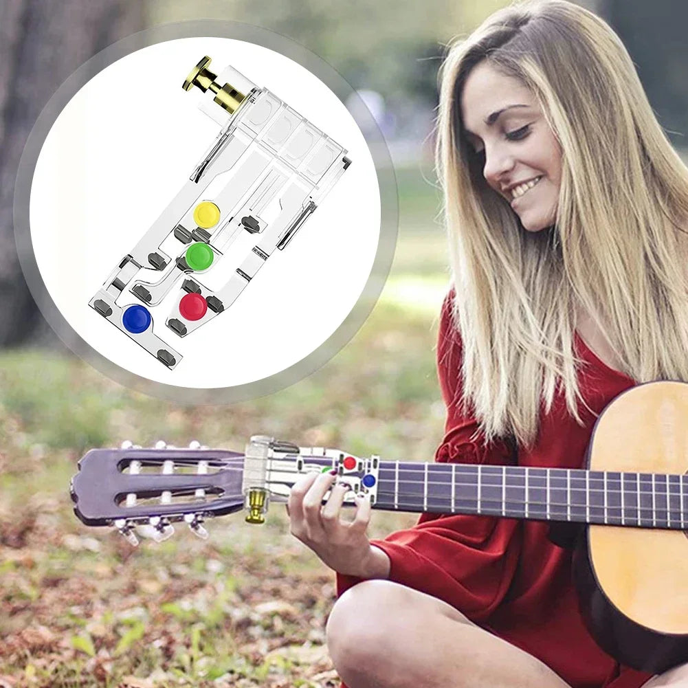 1PCS Guitar Beginner Training Chord Learning Tool Finger Painless Attachment Practice Accessories