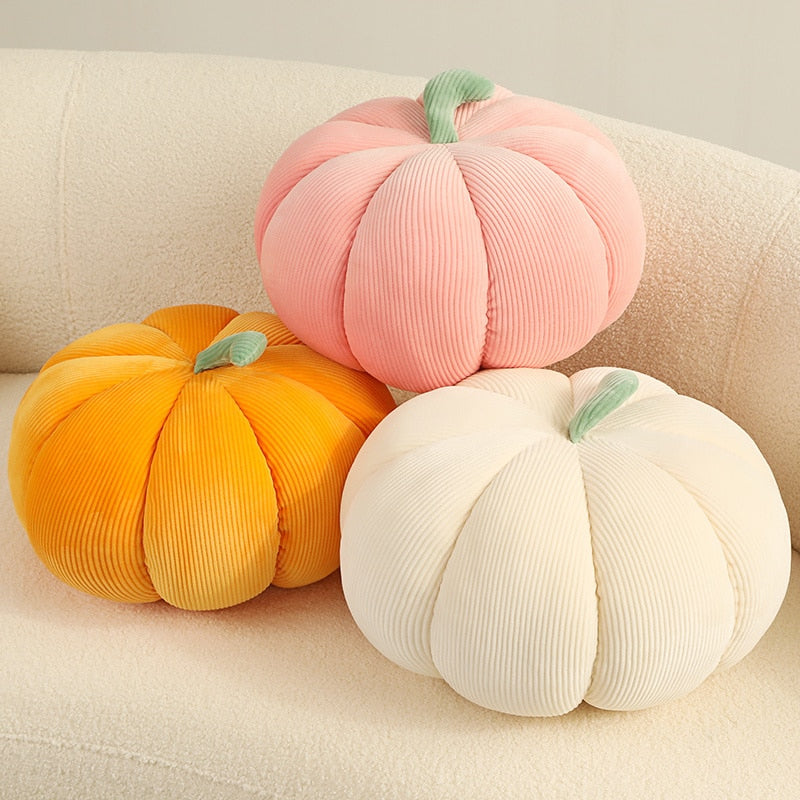 Kawaii Nordic Halloween Pumpkin Plush Toy Plushie Soft Plant Stuffed Doll Holidays Props Decorative Throw Pillow for Kids