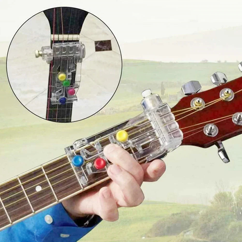 1PCS Guitar Beginner Training Chord Learning Tool Finger Painless Attachment Practice Accessories