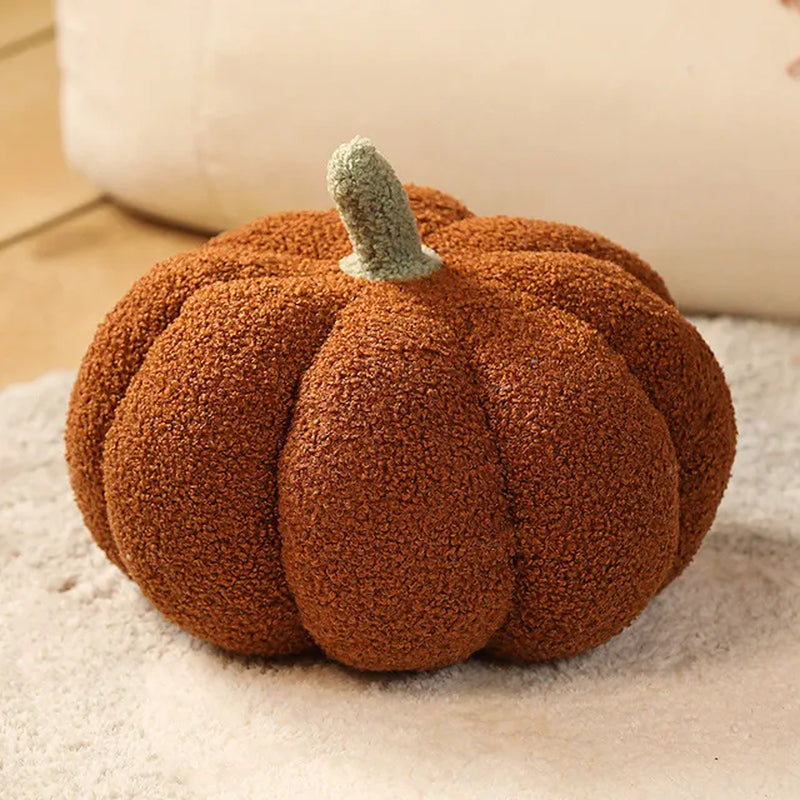 Kawaii Nordic Halloween Pumpkin Plush Toy Plushie Soft Plant Stuffed Doll Holidays Props Decorative Throw Pillow for Kids