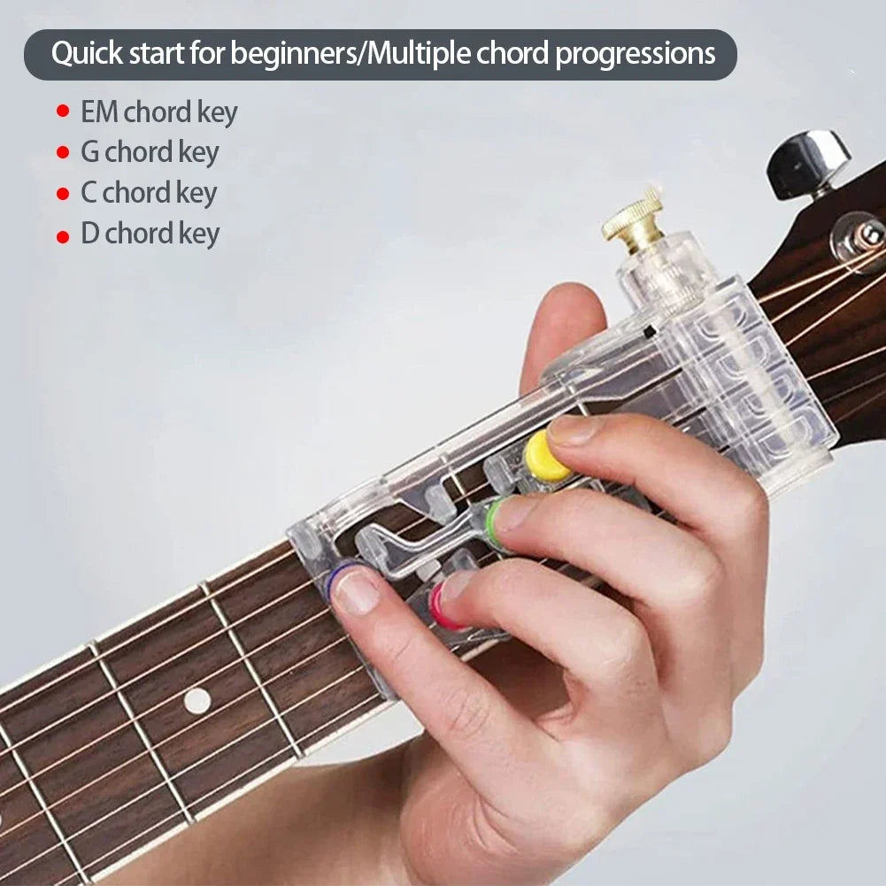 1PCS Guitar Beginner Training Chord Learning Tool Finger Painless Attachment Practice Accessories