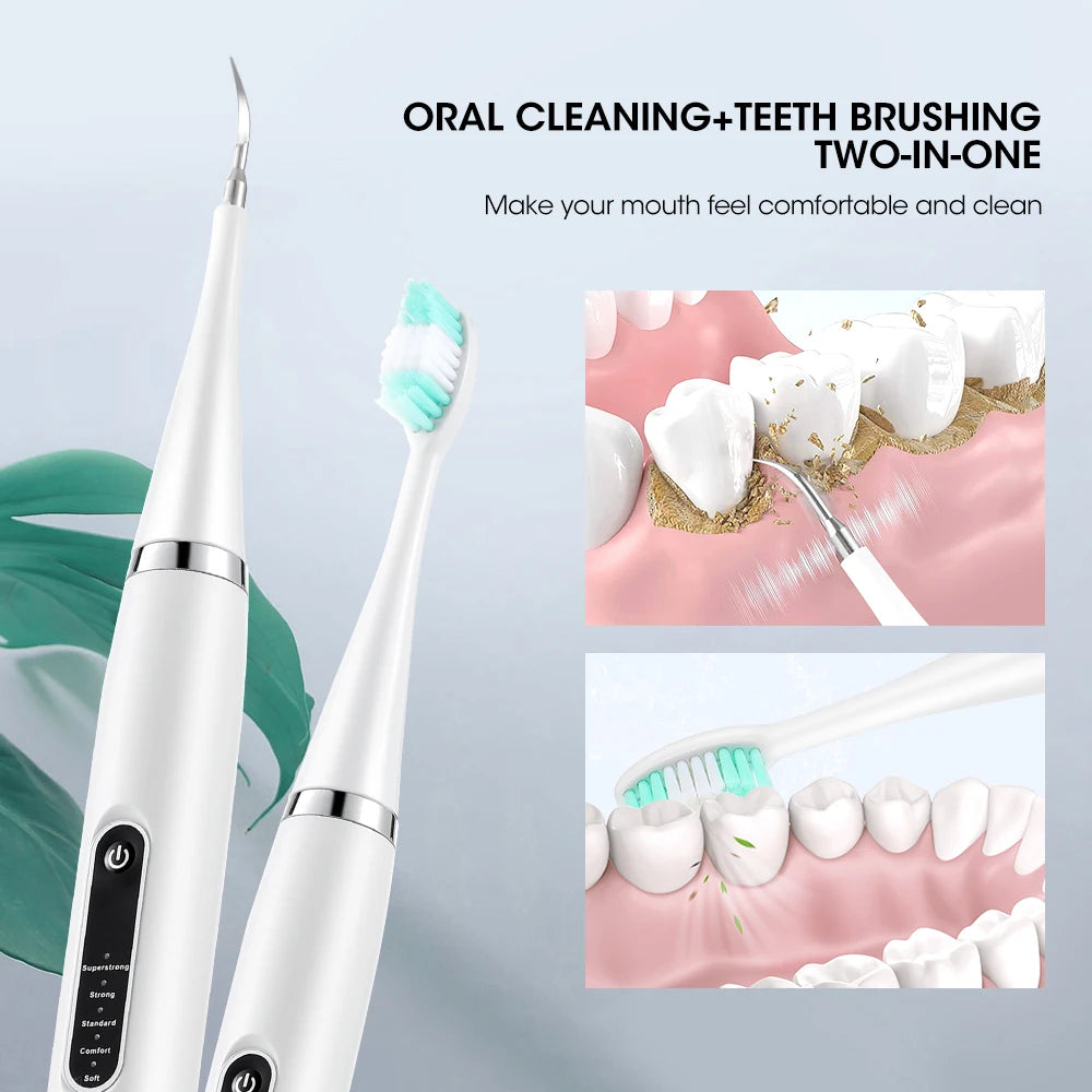 Electric Tooth Whitening Brush Sonic Toothbrush Tartar Eliminator Scraper Cleaner Dental Scaler Calculus Stone Remover Oral Care