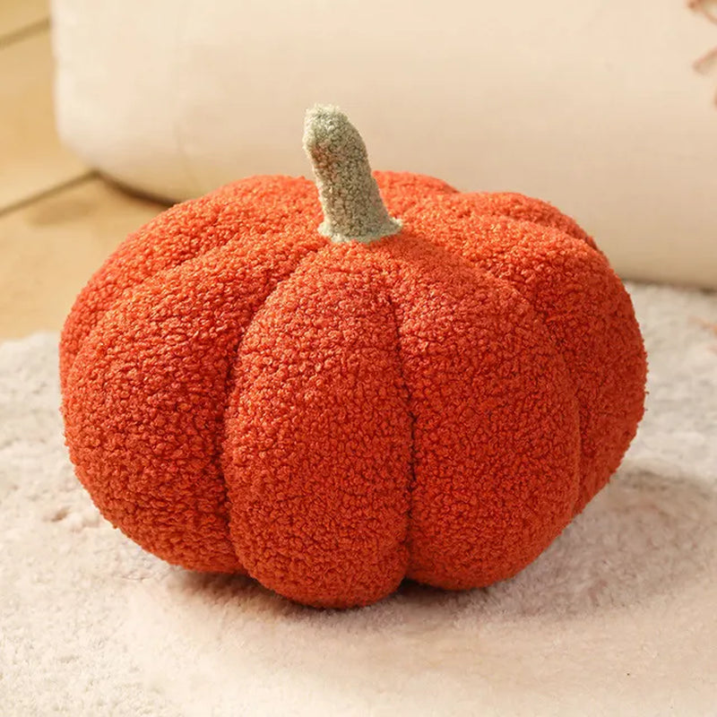 Kawaii Nordic Halloween Pumpkin Plush Toy Plushie Soft Plant Stuffed Doll Holidays Props Decorative Throw Pillow for Kids